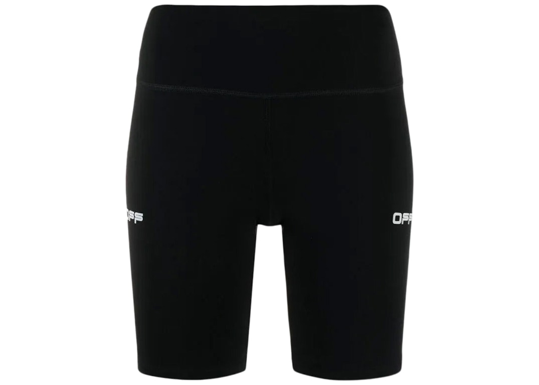 Pre-owned Off-white Compression Cycling Shorts Black