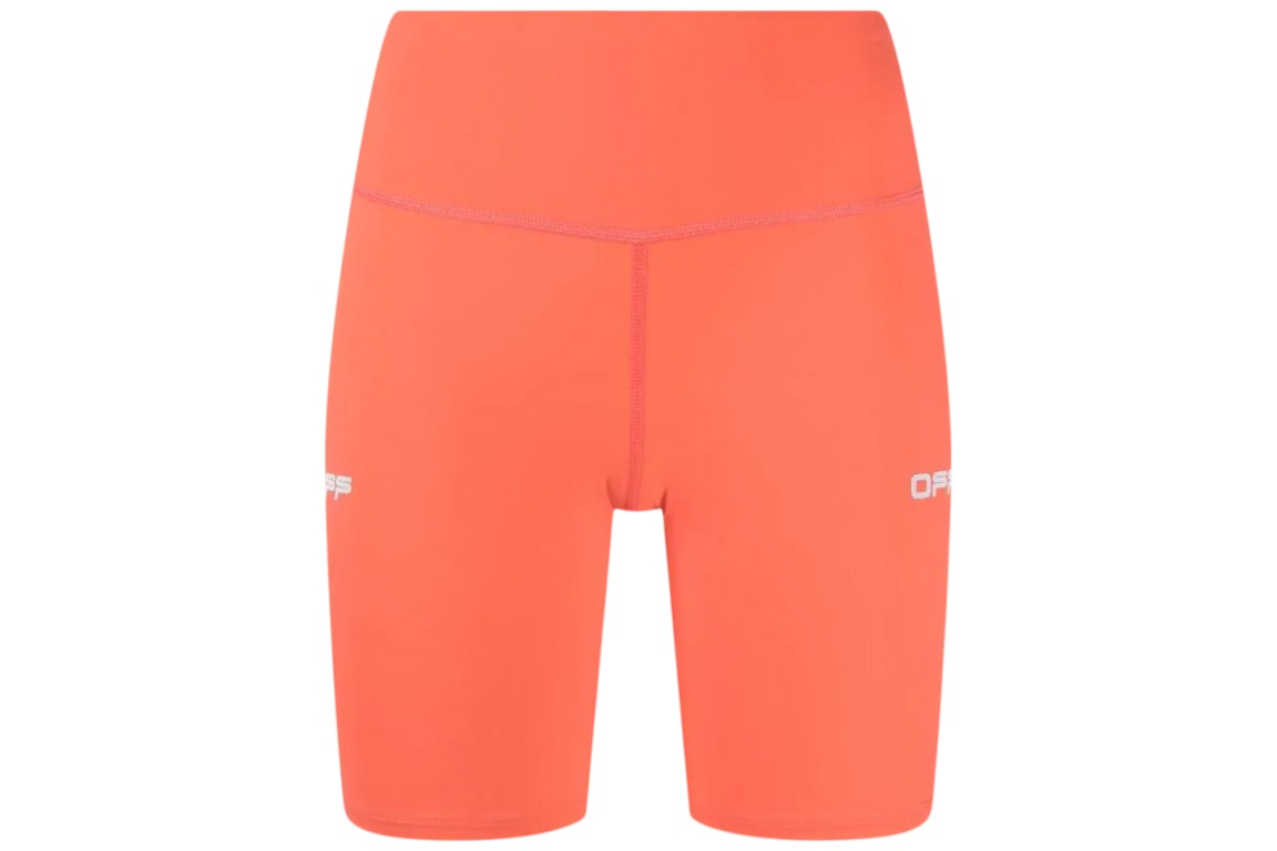 Pre-owned Off-white Compression Cycling Shorts Coral Pink