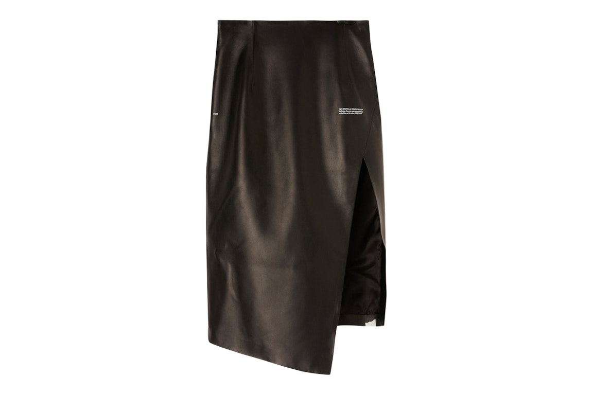 Pre-owned Off-white Corporate Midi Skirt Black