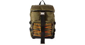 Off-White Courrie Flap Drawstring Backpack Moss Green/Multicolor