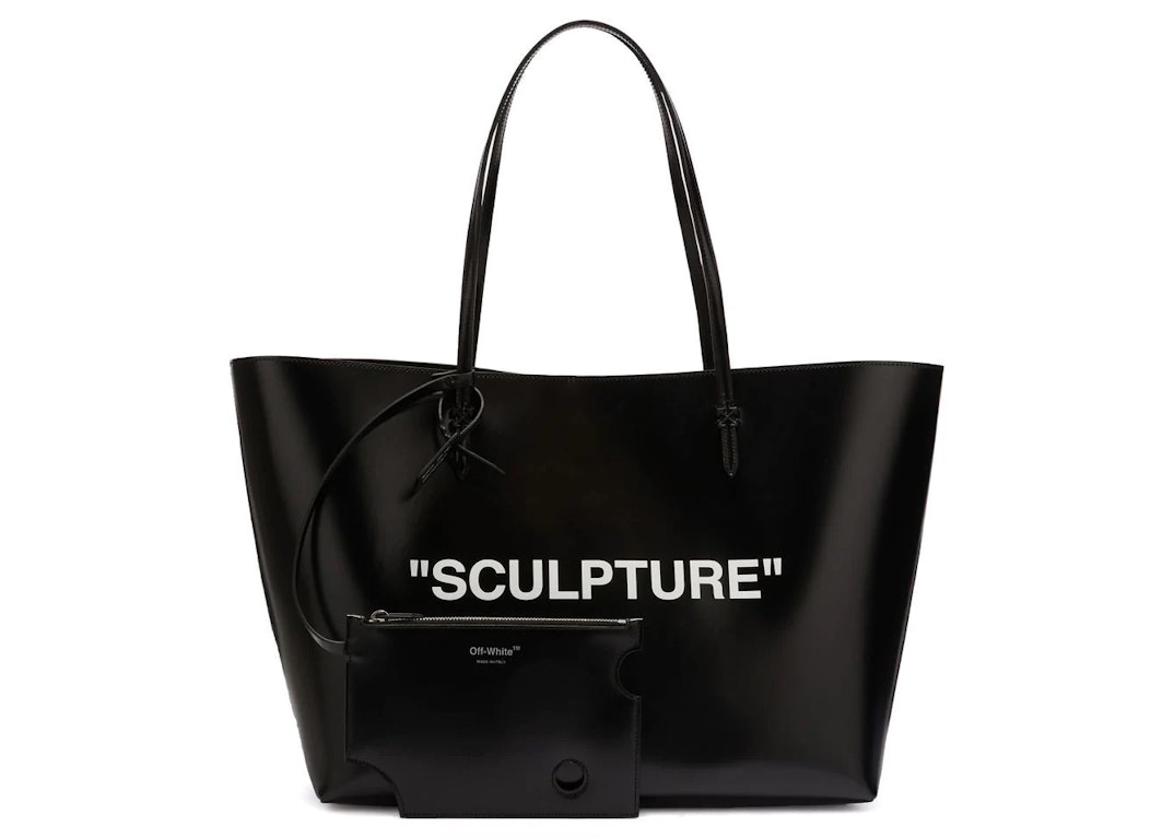 Pre-owned Off-white Day Off 40 Quote Tote Bag Black/white