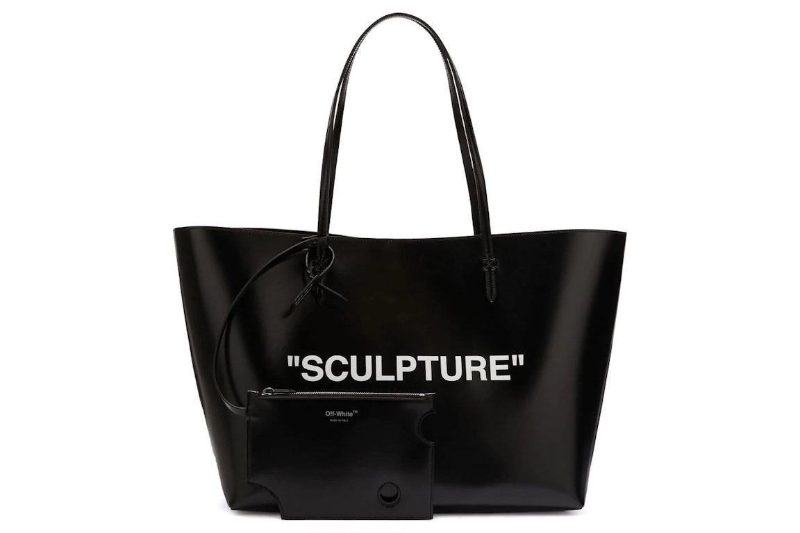 Pre-owned Off-white Day Off 40 Quote Tote Bag Black/white