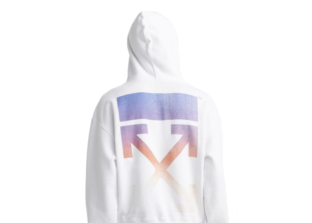 Pre-owned Off-white Degrade Arrows Hoodie White/multicolor