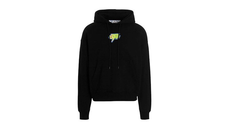Pre-owned Off-white Men's Offwhite Degrade Thunder Skate Fit Hoodie In Black