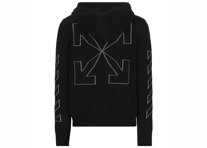 Black diag 2024 multicolor zipped hoodie