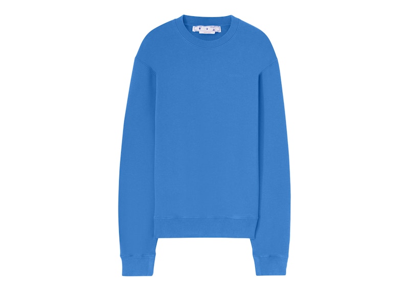 OFF-WHITE Diag Tab Slim Crewneck Light Blue Men's FW22 US