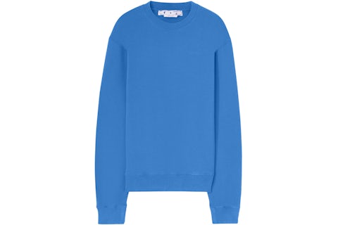 OFF-WHITE Diag Tab Slim Crewneck Light Blue Men's FW22 US