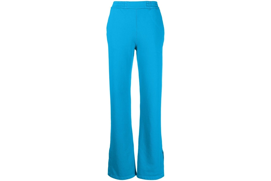 Pre-owned Off-white Diagonal-stripe Track Pants Blue
