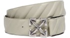 OFF-WHITE Diagonals Belt (FW21) Beige/Silver