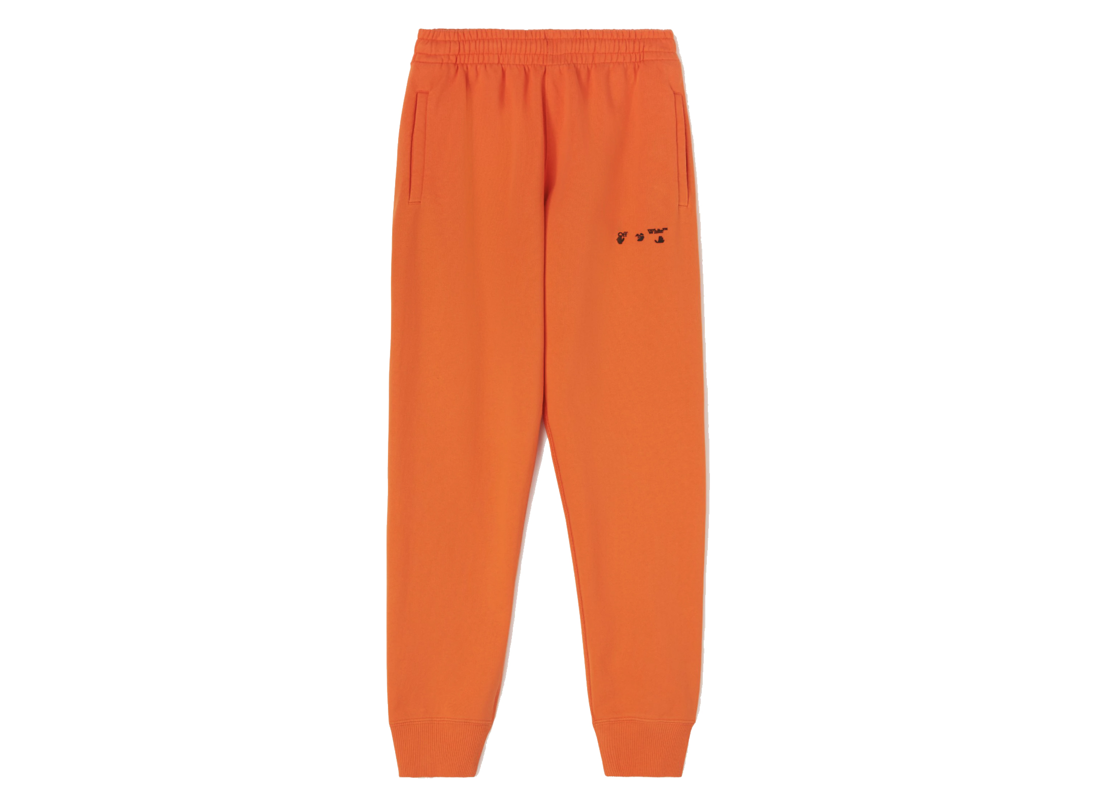 Off-White Diagonals Logo Sweatpants Orange/Black - FW21