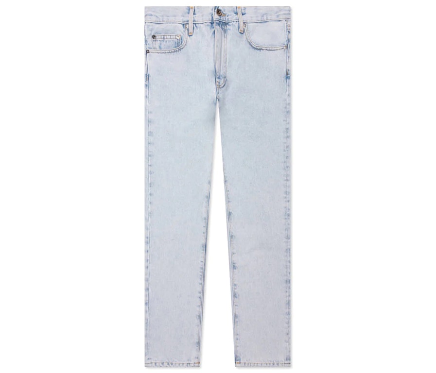 Pre-owned Off-white Diagtab Jeans Blue