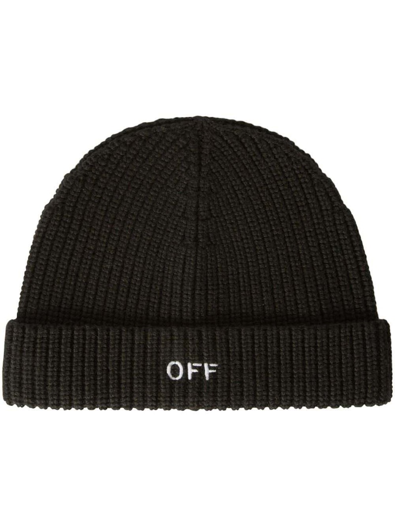 Off white black outlet beanie