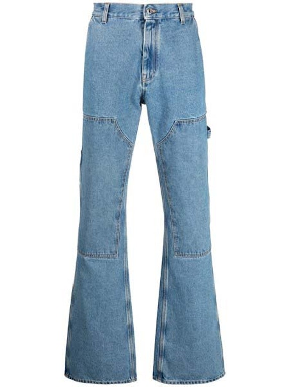 Pre-owned Off-white Flare Carpenter Jeans Medium Blue