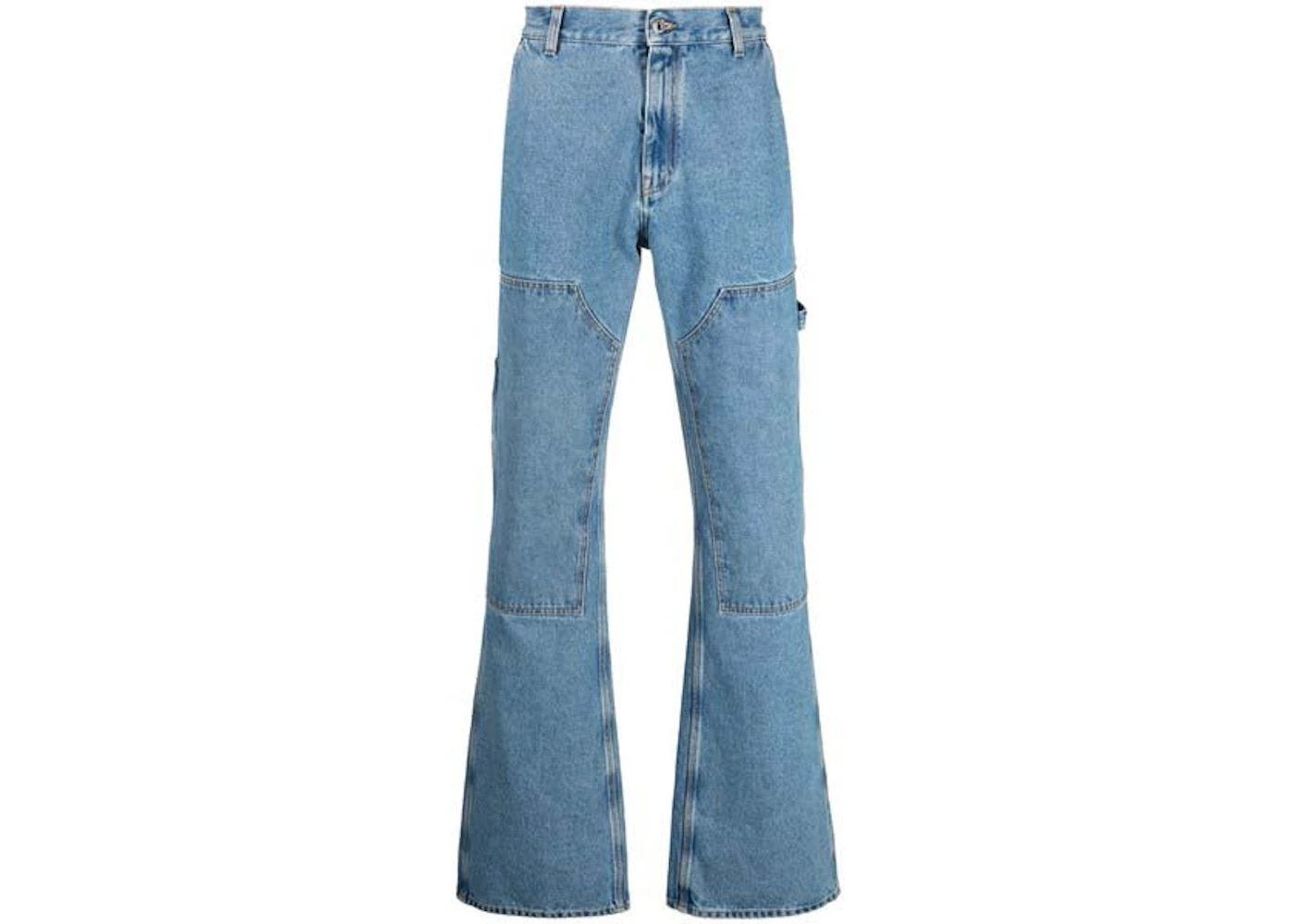 OFF-WHITE Flare Carpenter Jeans Medium Blue Men's - FW22 - US