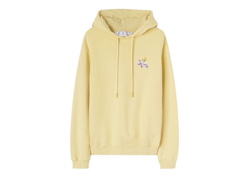 Flower off shop white hoodie