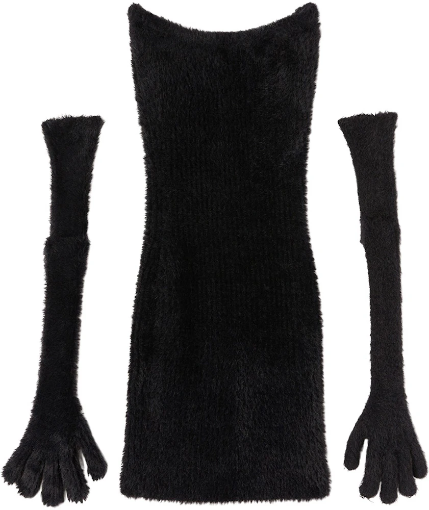 Jordyn Woods: Black Maxi Dress, Perspex Pumps
