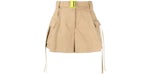 OFF-WHITE Gabardine Cargo Shorts Camel