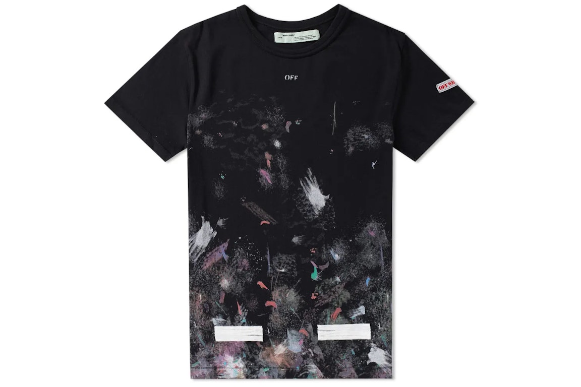 Pre-owned Off-white Galaxy Brushed T-shirt Black/blue