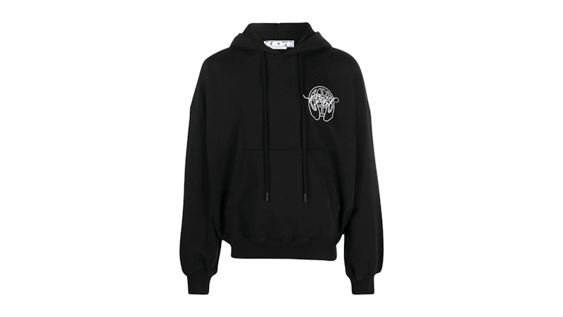 パーカー・フーディ [OFFWHITE]HAND ARROW BOXY HOODIE WHITE BLACK 54%OFF Off-White ARROWS OVER HOODIE エアポートテーププル