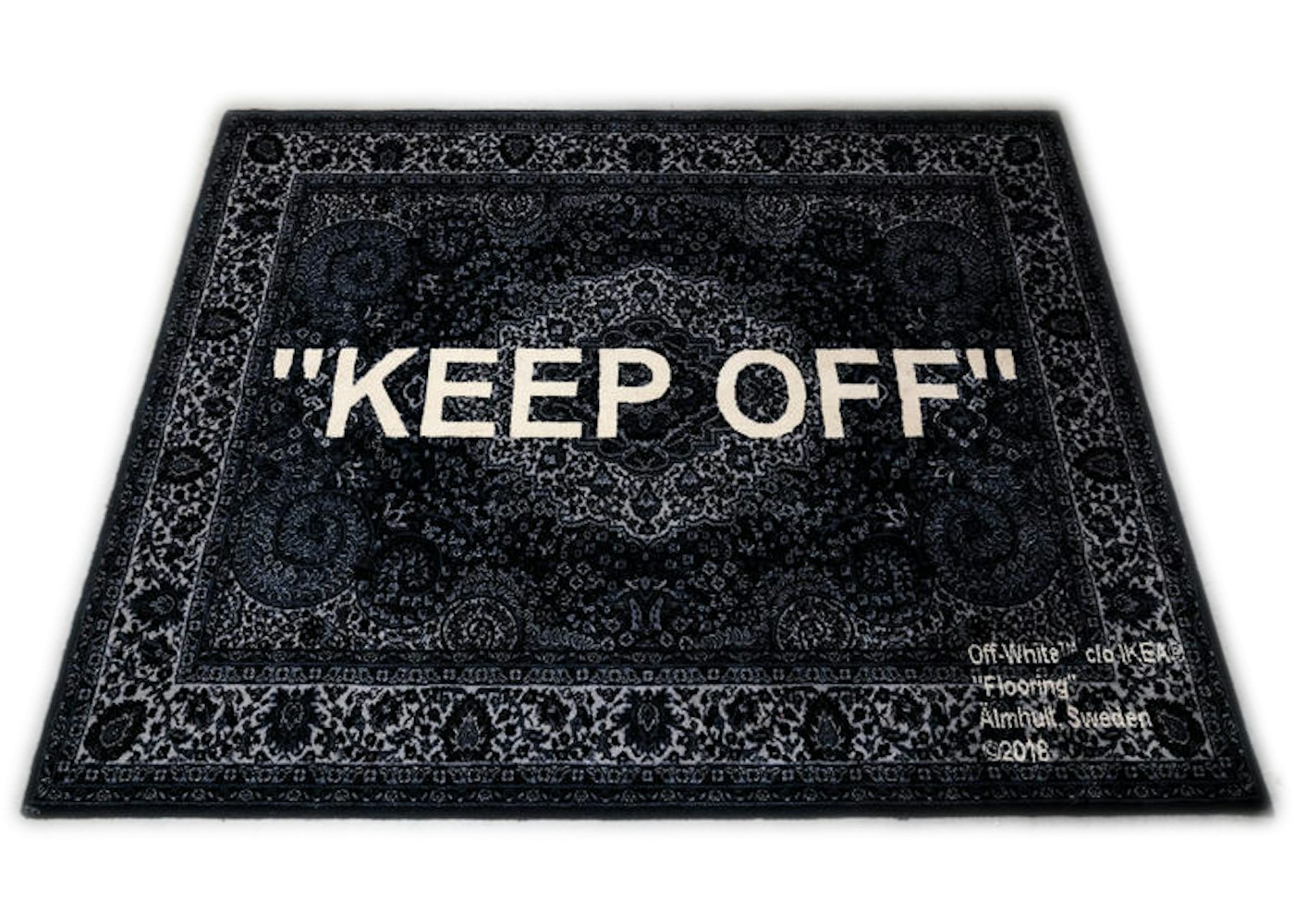 Virgil Abloh X Ikea Keep Off Rug 133x195 Cm Black White Fw18