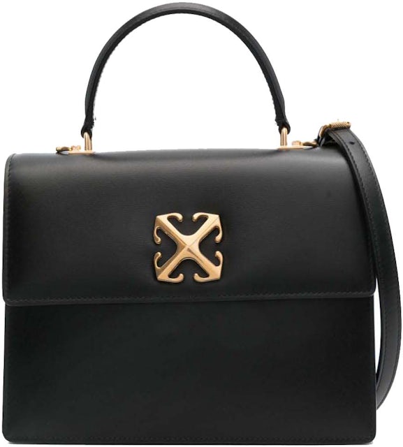 Jitney 2.8 leather handbag Off-White Black in Leather - 30979328
