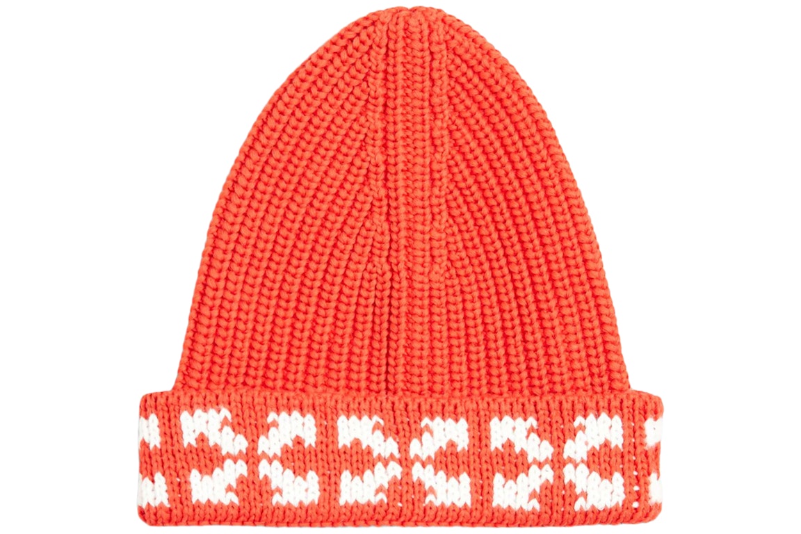 Pre-owned Off-white Kids Arrows Beanie Red