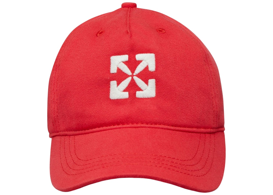 Pre-owned Off-white Kids Arrows Cap Red