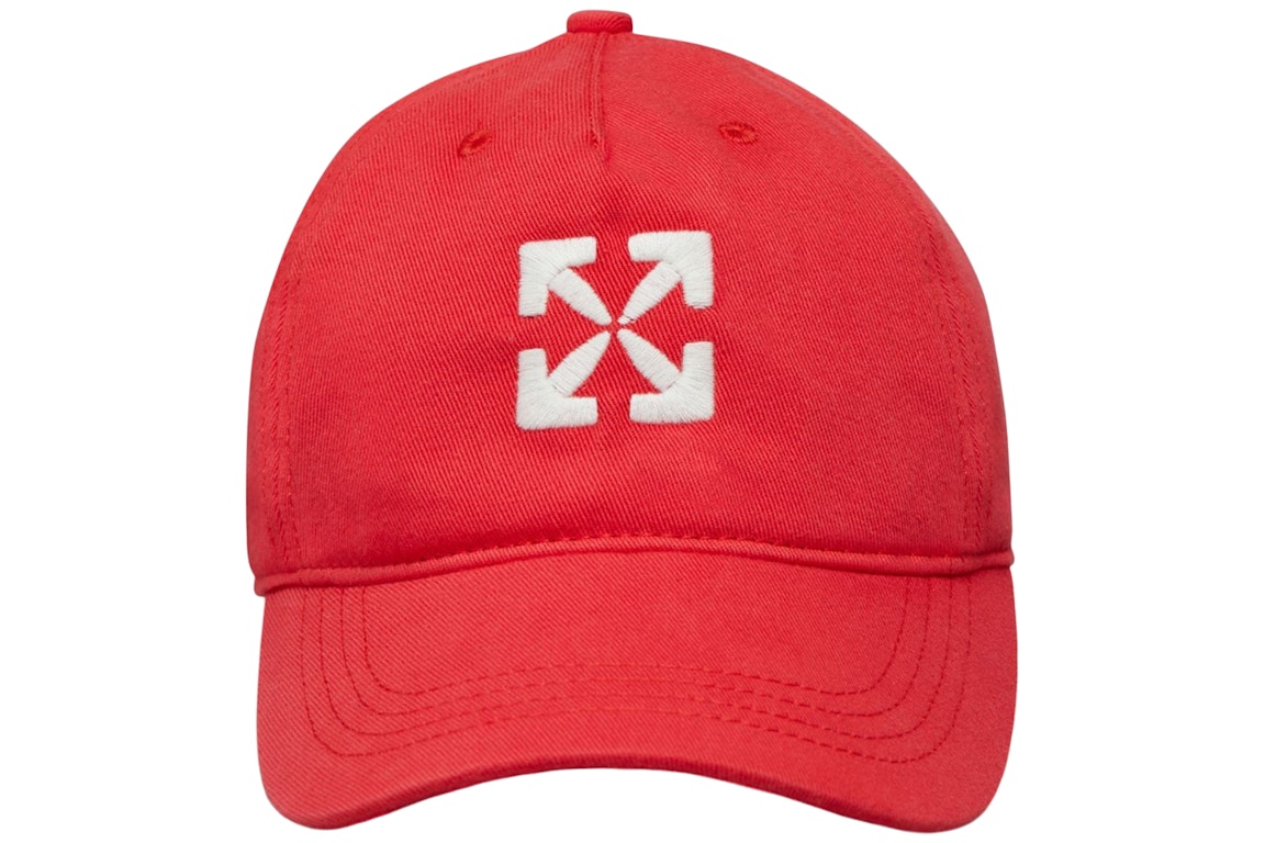 Pre-owned Off-white Kids Arrows Cap Red