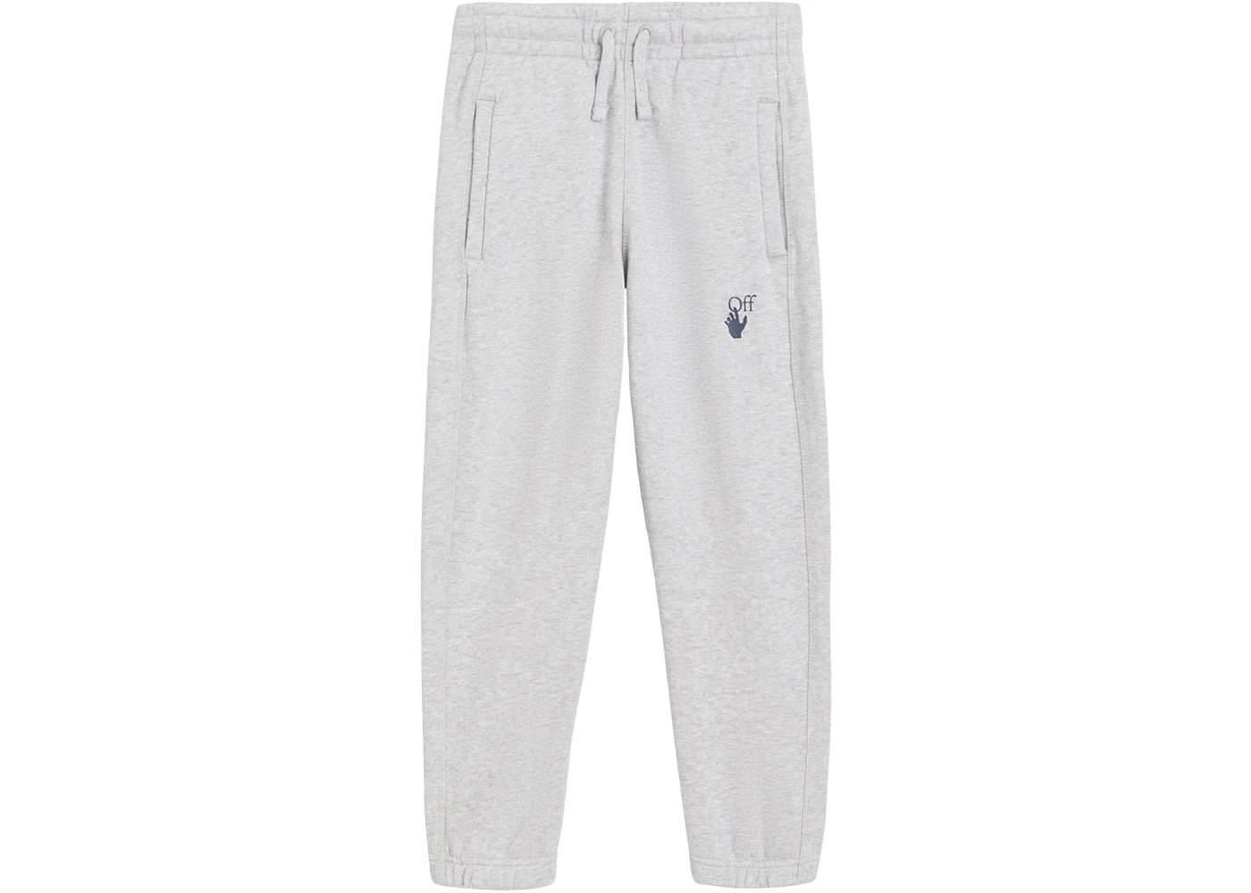 OFF-WHITE Kids Marker Sweatpants Grey/Blue Kids' - FW21 - US