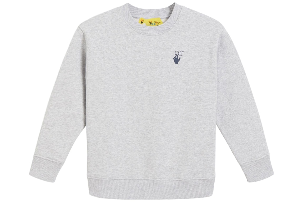 Pre-owned Off-white Kids Marker Sweatshirt Grey/blue