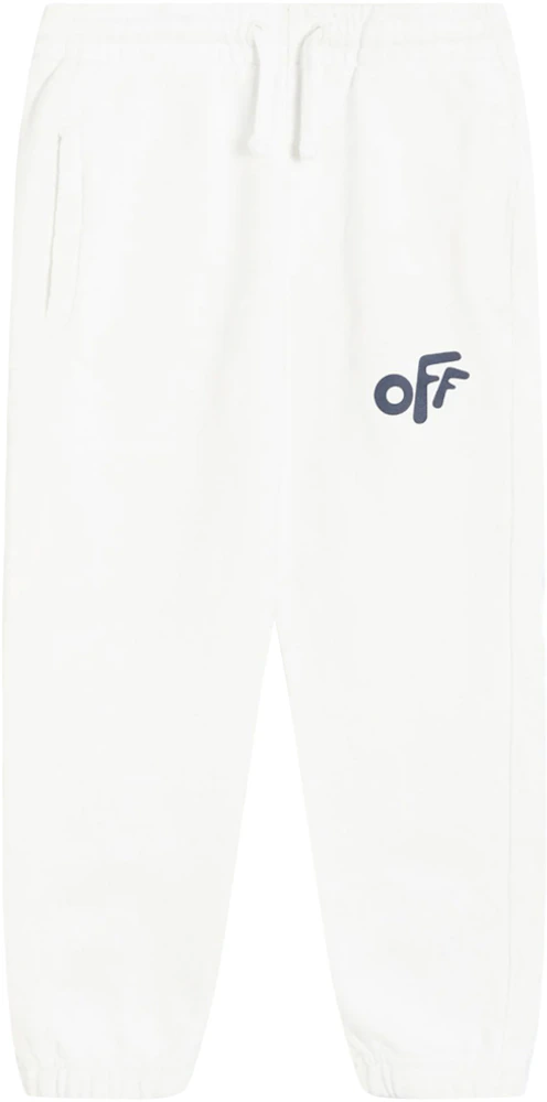OFF-WHITE Kids Rounded Sweatpants White/Blue Kids' - FW21 - US
