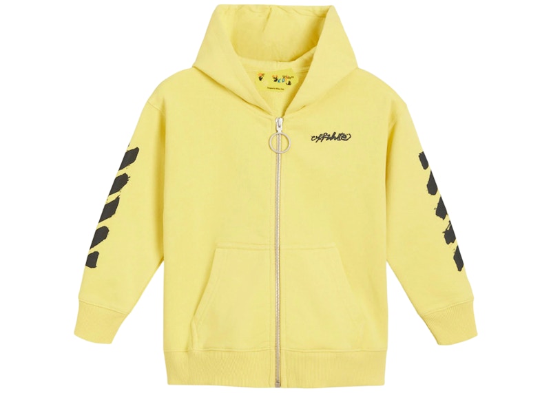 Off white yellow and black hoodie sale