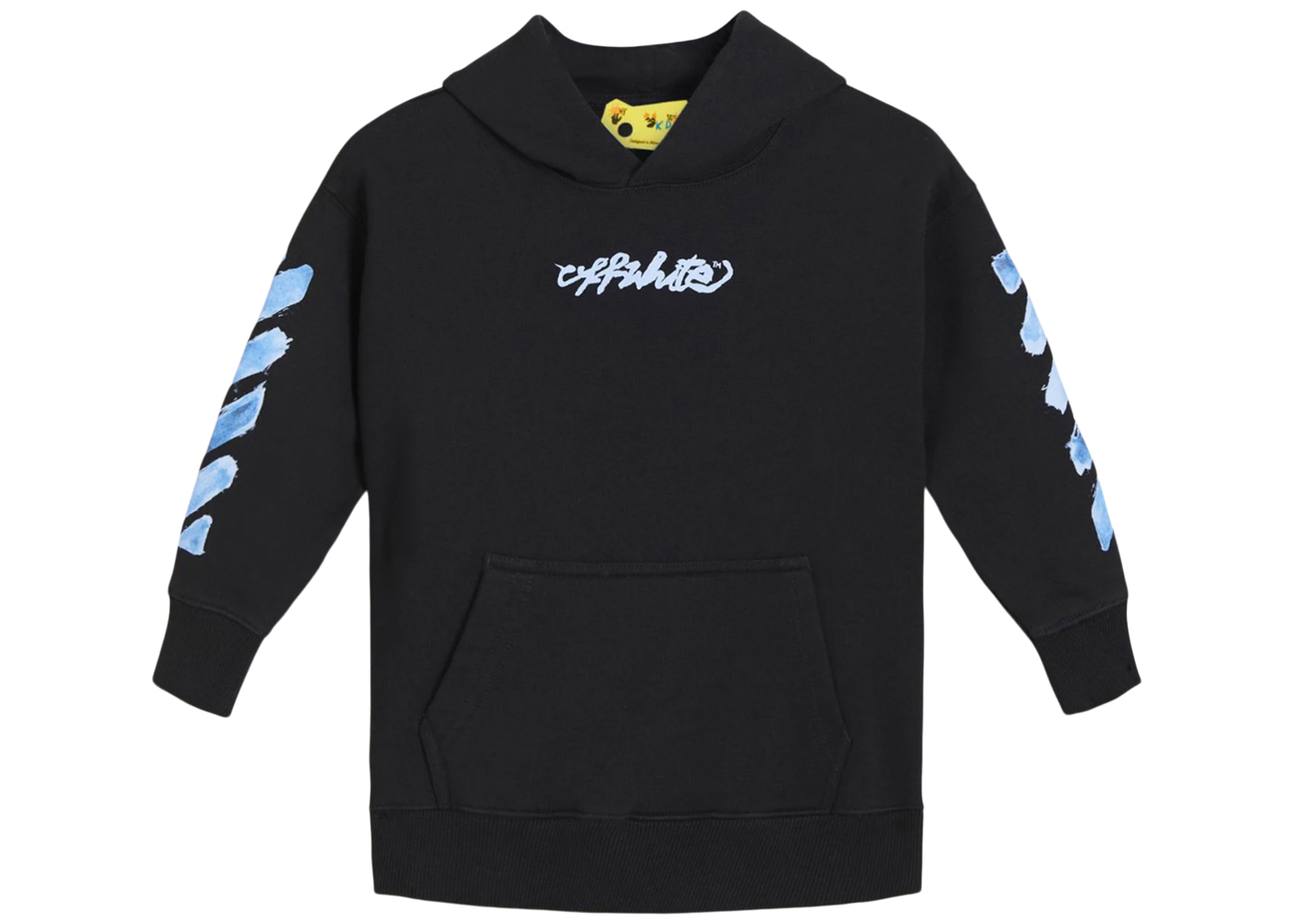 OFF-WHITE Kids Rounded Hoodie White/Blue