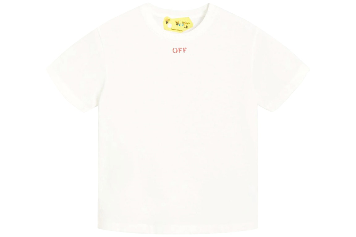 Pre-owned Off-white Kiids Stamp S/s T-shirt White/red