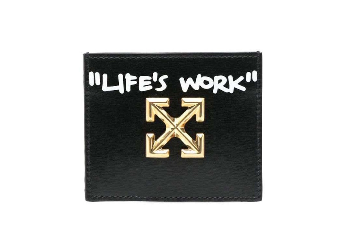 Pre-owned Off-white Life's Work Coin Wallet Black