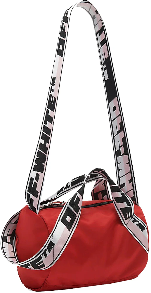OFF-WHITE Logo Band Mini Duffle Bag Red/Black - SS22 - US