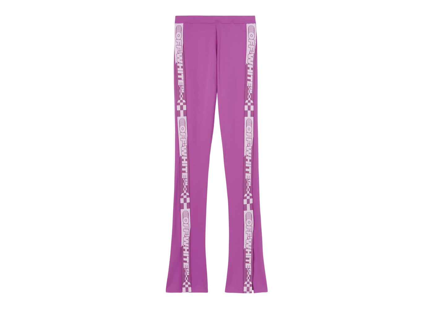 Off-White side-slit leggings - Purple
