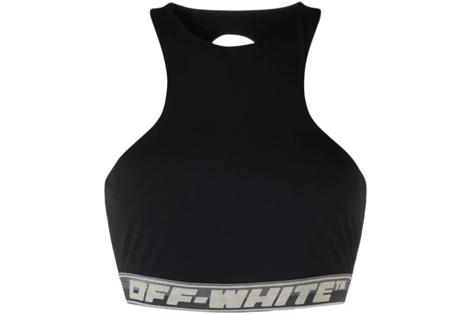 Off-White Logo-Band Sports Bra Black