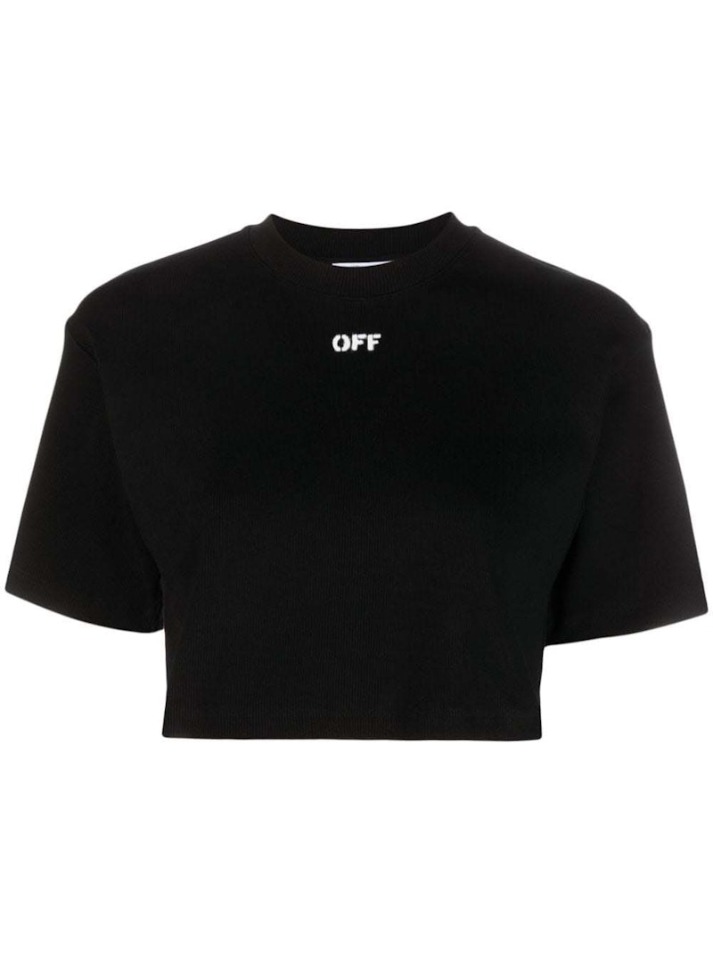 Off White Olive Logo-Print T-Shirt main image 0