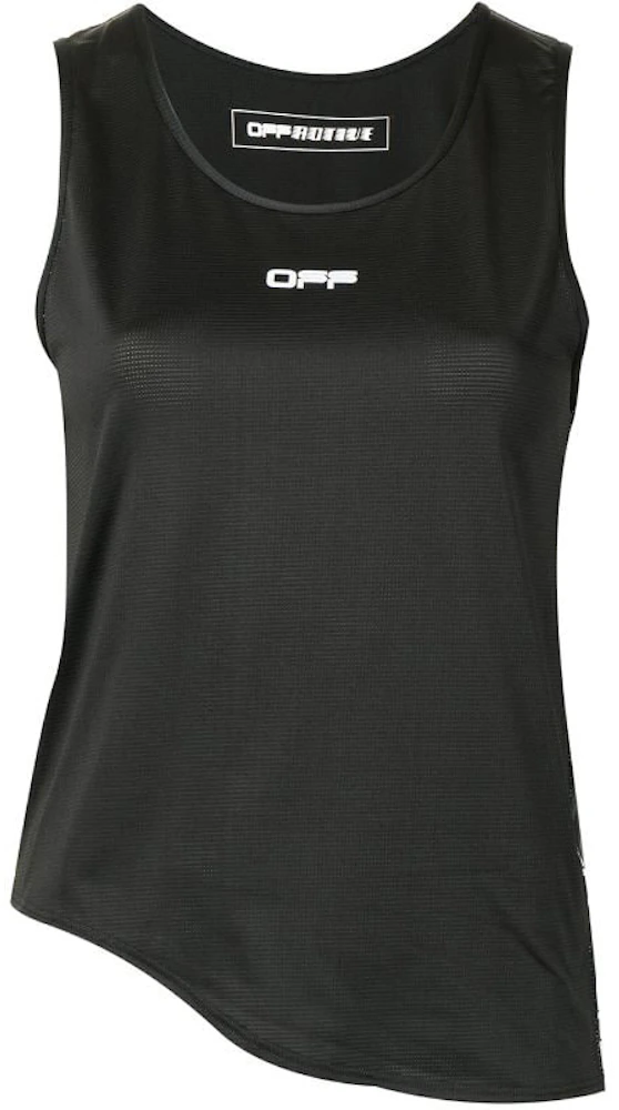 OFF-WHITE Logo-Print Sleeveless Performance Top Black - FW21 - US