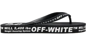 Off-White Logo Typographic Flip Flop Black SS20