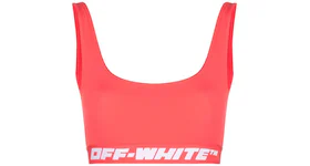 OFF-WHITE Logo-Underband Bra Top Light Red