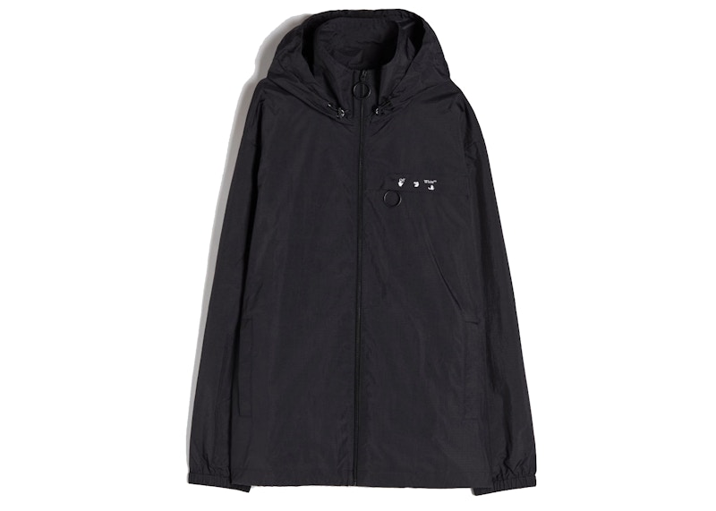 OFF-WHITE Logo Windbreaker Black Men's - FW21 - US