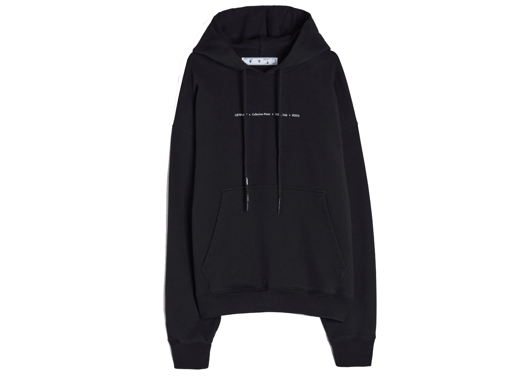 OFF-WHITE Incomplete Spray Paint Hoodie Black