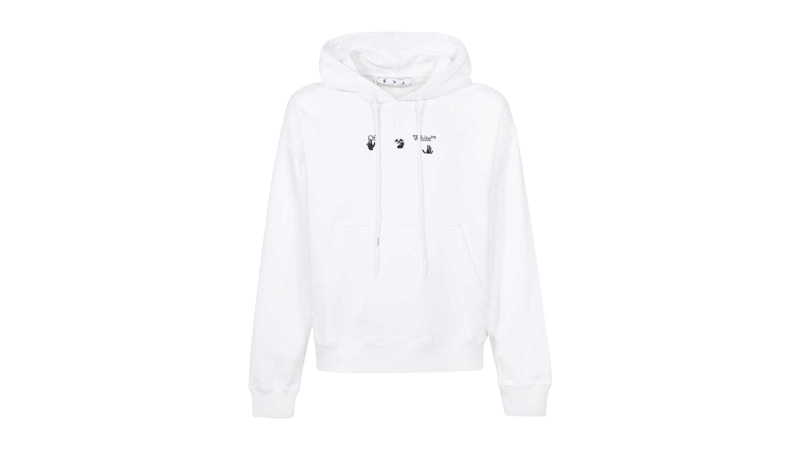 OFF-WHITE Marker Stencil Logo Hoodie White Men's - FW24 - GB