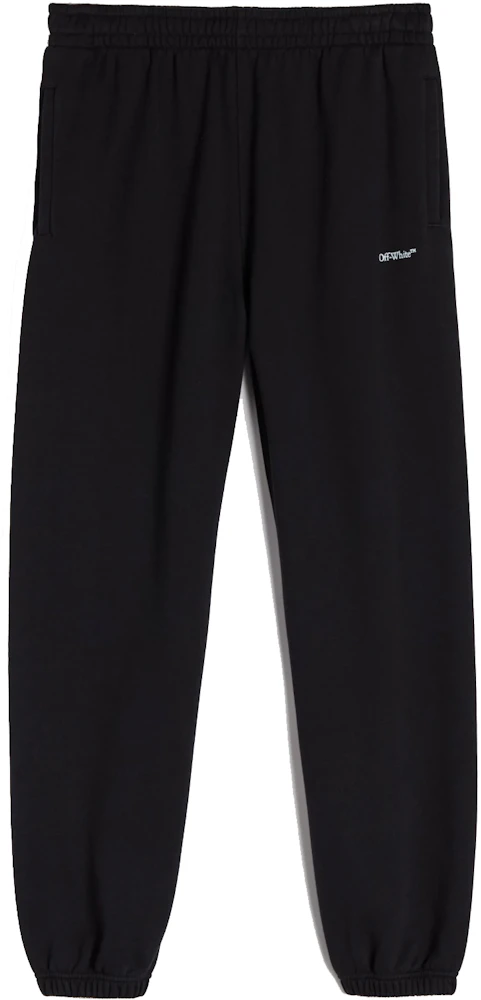 OFF-WHITE Marker Sweatpants Black/Light Blue Men's - FW21 - US