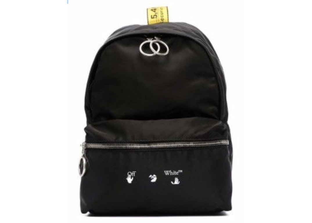 Pre-owned Off-white Mini Industrial Strap Backpack Black