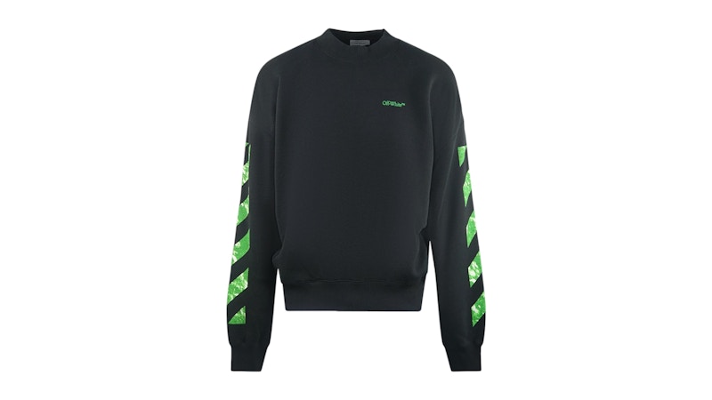 OFF-WHITE Moon Tab Design Oversized Fit Sweatshirt Black