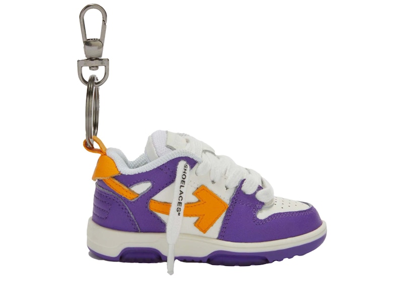 OFF-WHITE OOO Keychain White/Purple/Orange