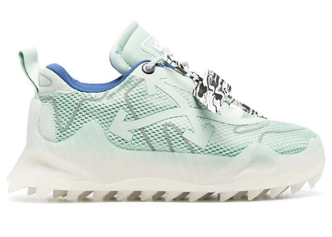 Pre-owned Off-white Odsy Mesh Mint In Mine/silver/blue